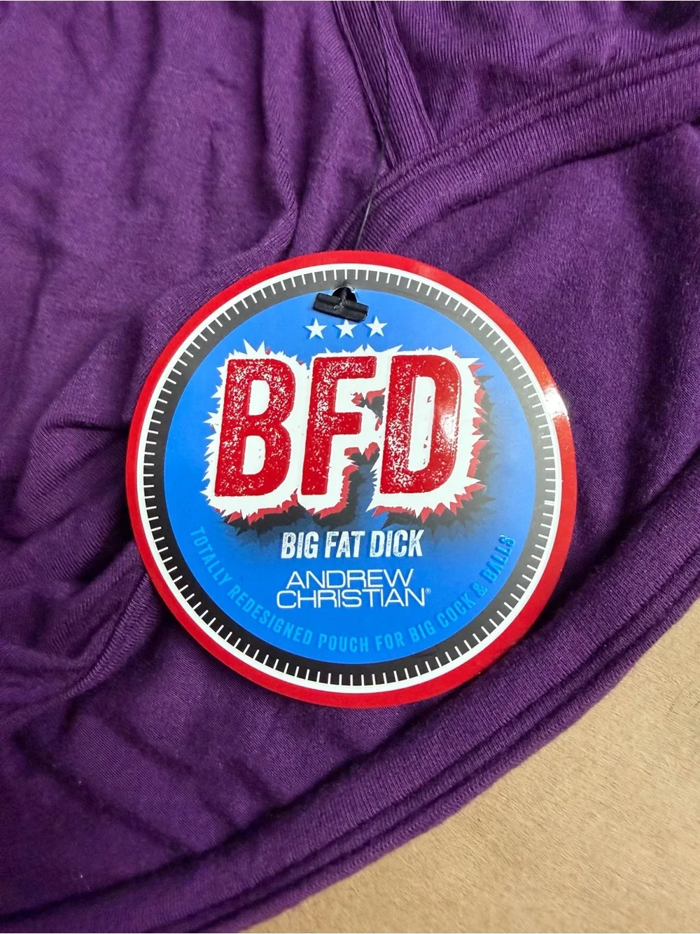 Andrew Christian BFD Plum Brief Men's Underwear Size SMALL New with Defect